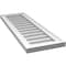 Ekena Millwork Vertical Surface Mount PVC Gable Vnt: Non-Functional, w/2"W x 1-1/2"H, Brickmould Frame, 12"W x 36"H GVPVE12X3602SN - alternate 3